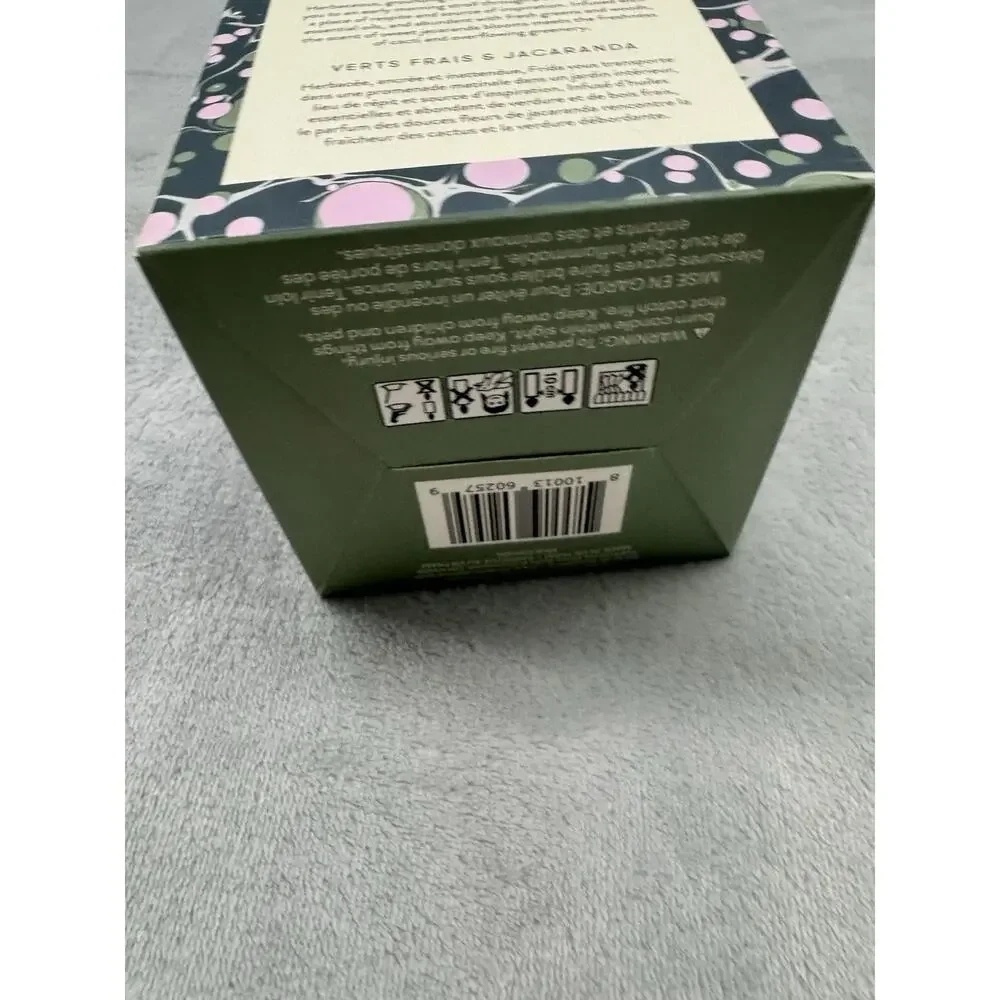 L'Or de Seraphine Candle Frida 6.4 oz Green Pink essential oil organic candles